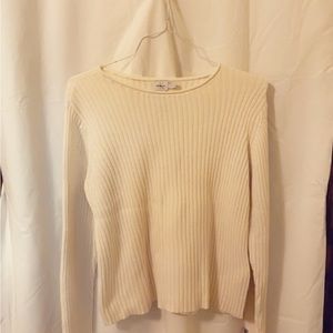 Calvin Klein Jeans brand sweatshirt in an off white/cream color.